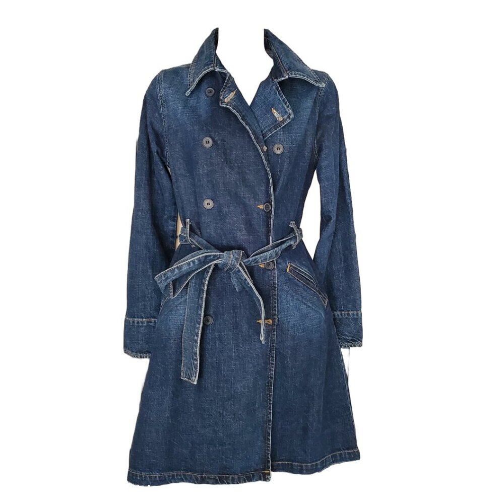 Vintage Mavi Denim double-breasted Trench Coat